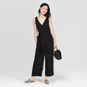 A NEW DAY Black Sleeveless V-Neck Jumpsuit
